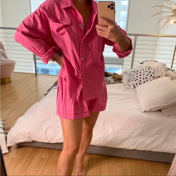 Storets Pink Shirt and Short set - Picture 2 of 3